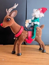 Telco Motion-ettes Rudolph the Red Nosed Reindeer animated, illuminated, c1990.