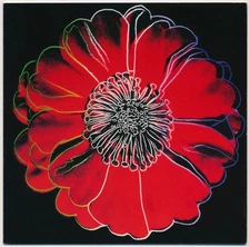 ANDY WARHOL OFFSET COLOR LITHOGRAPH INVITATION 1995 Ronald Feldman Gallery