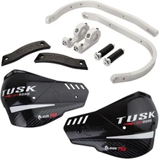 Tusk 1760390023 D-Flex Pro Handguards Silver Bar/Black Plastics 7/8" Clamp