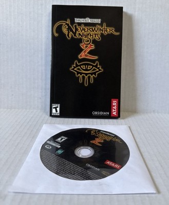 Neverwinter Nights 2 (PC, 2006) - Manual and Game Disc ONLY Atari D&D Obsidian