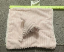 Lullaby Kids Pink Ribbed Elephant Lovey HTF/RARE
