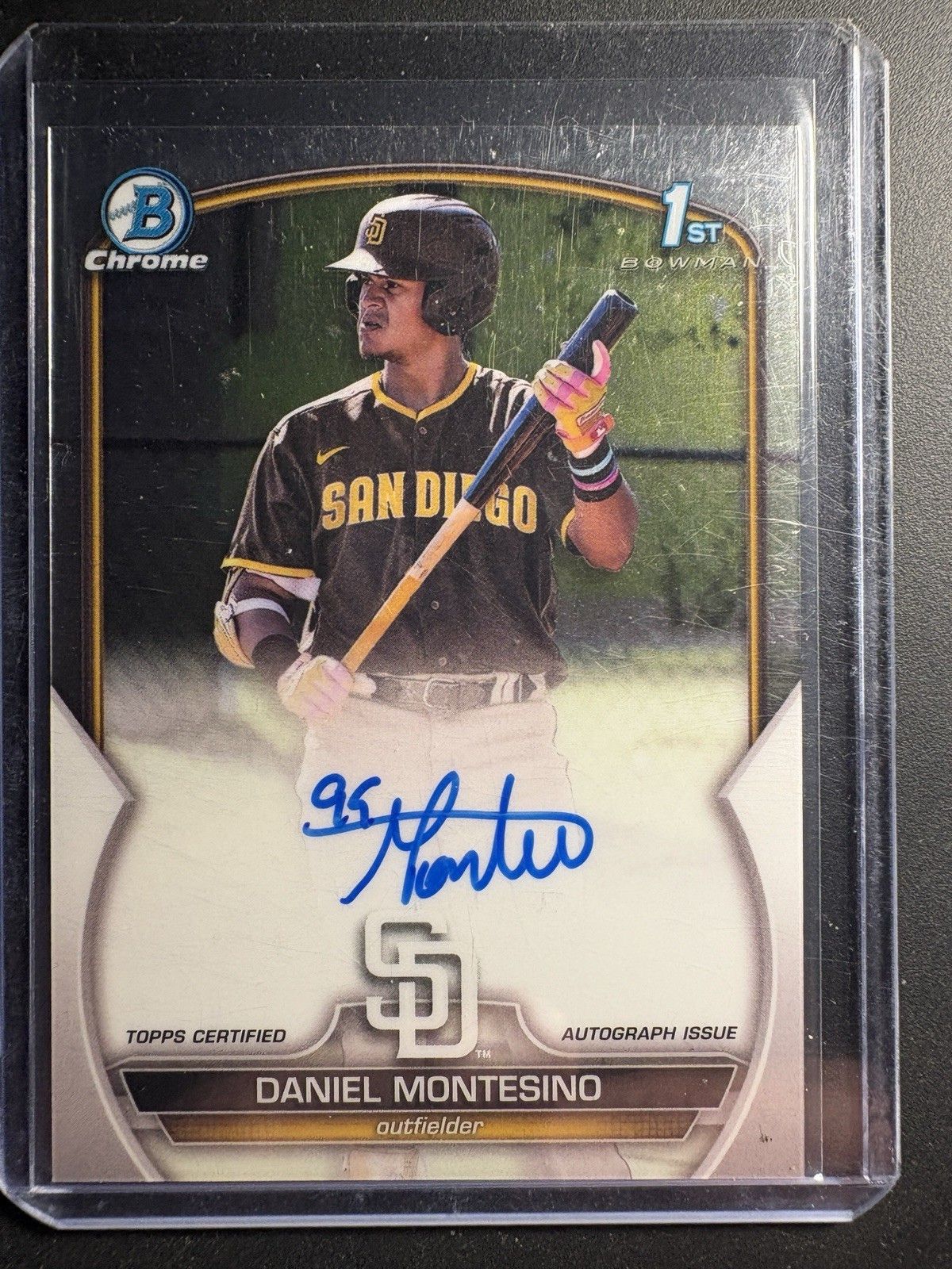 2023 Bowman Daniel Montesino Chrome Auto 1st #CPA-DM Padres