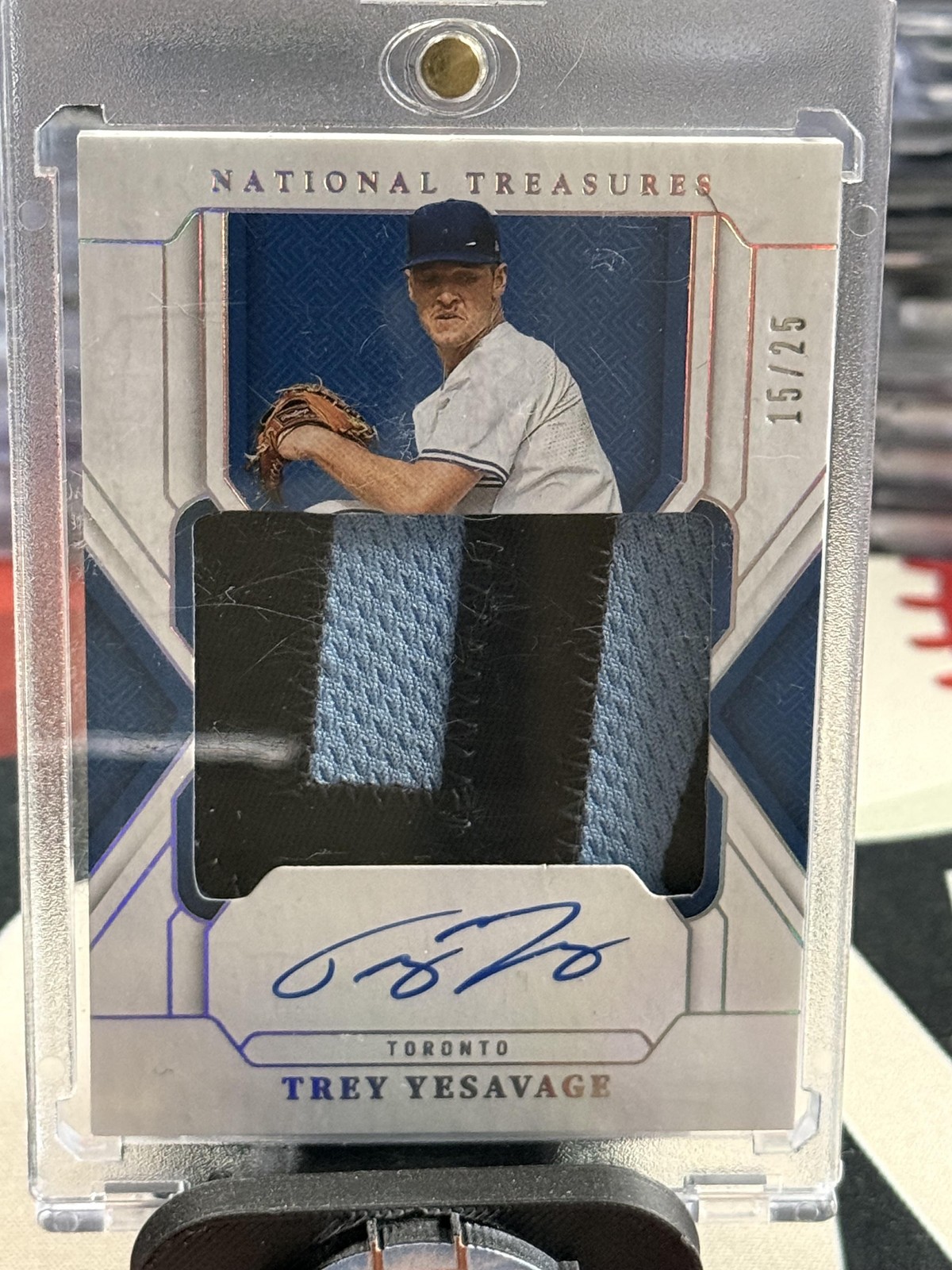 2025 Panini National Treasures #TMS-TY Trey Yesavage Holo Silver /25