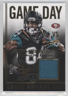 2014 Panini Limited Game Day Materials 69/99 Cecil Shorts III #37 0j6