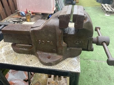 Schnellspanner Vintage Holz 180/7A schwerer Schraubstock Backen Schraubstock Technik Schraubstock Profi DIY