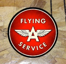 Vintage Flying A Decal Sticker Distressed Oil Gas Old school Choose Sz - 3 for 1