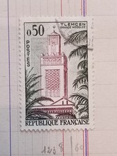 BW563 oblitéré charnière circa 1960 YT 1238 TLEMCEN
