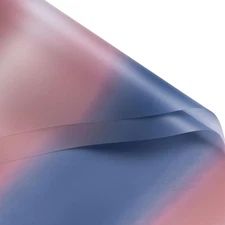 20 Sheets Flower Wrapping Paper - 22.4 x 22.4 inch Blue Gradient Color Water-Res