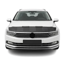 Car Bonnet Mask Hood Bra for Volkswagen Passat 2015-2019 Black Chequered