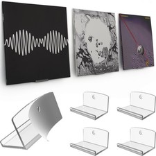 Modern JP Adhesive Vinyl Wall Mount 4-Pack 1.7 x 2.5 x 1.4 inches, Clear