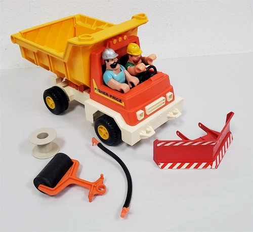 Z-524 VINTAGE 1975 FISHER-PRICE DUMP TRUCK-HUSKY HELPERS LINE-#302!