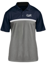 Ebonite Bowling Vintage Competitor Polo Navy/White/Gray