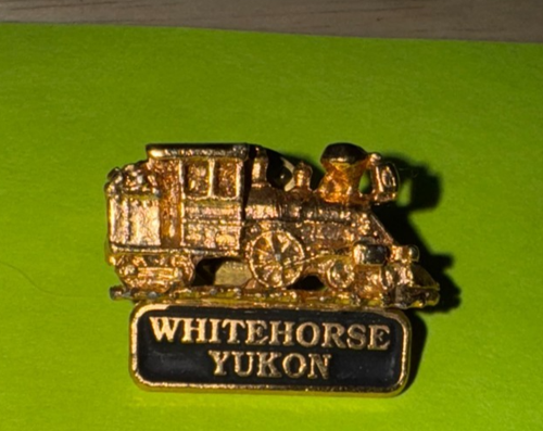 Prendedor de recuerdo de viaje de coleccionista de Alaska WHITEHORSE YUKON tren de ferrocarril - Imagen 3 de 7