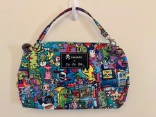 RARE NEW JuJuBe Tokidoki Kaiju City  Rare Pattern HTF Be Quick Bag Teal Blue 
