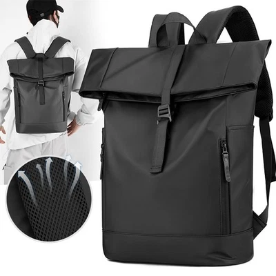MARKENLOS Rucksack Rolltop Rucksack Wasserdicht Damen & Herren Daypack Freizeitrucksack DE