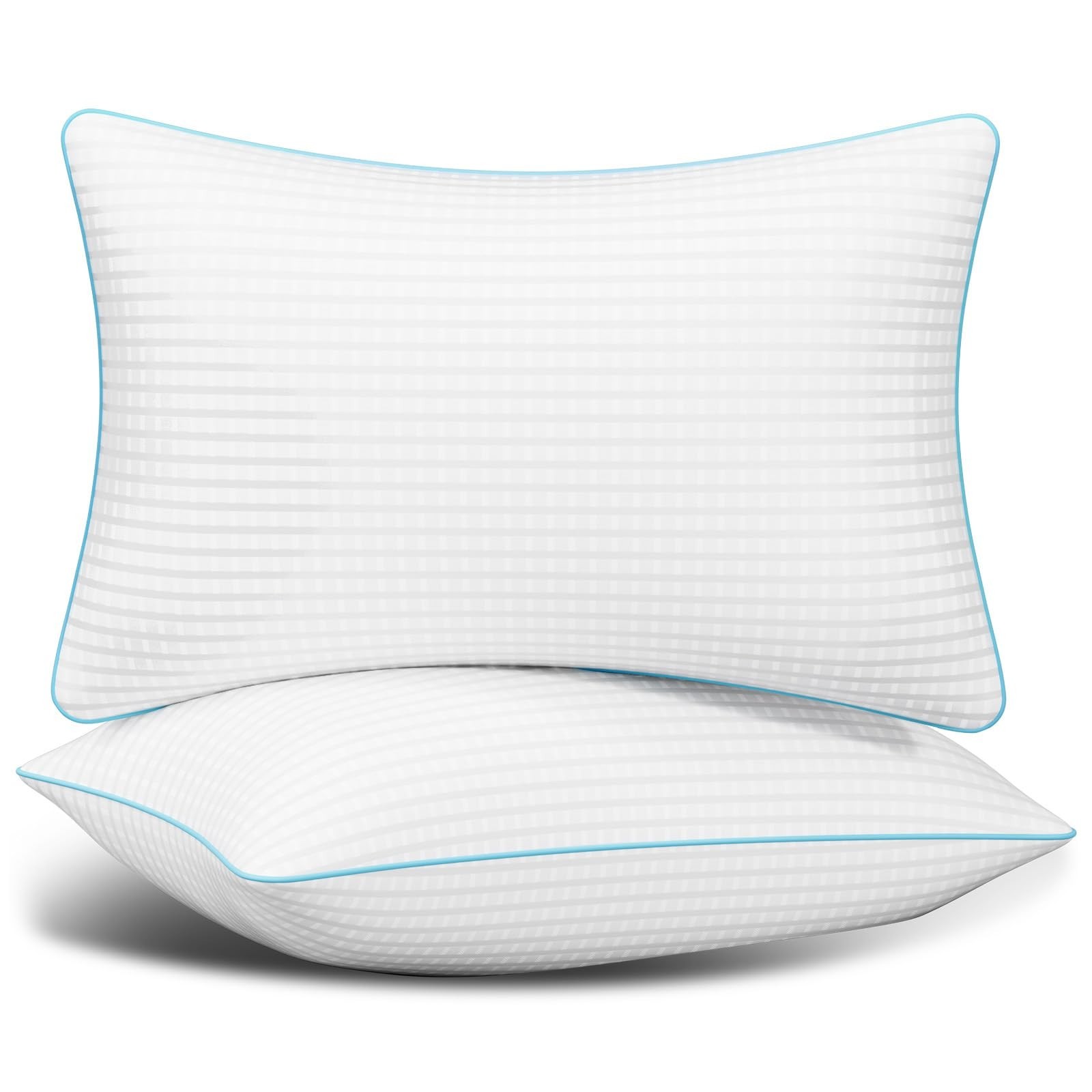 Queen Size Set Of 4, Soft Fluffy And Supportive Hotel Collec
