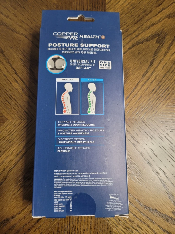 Soporte de postura ajustable de ajuste de cobre (pecho 33"-44") Foto 2 de 4