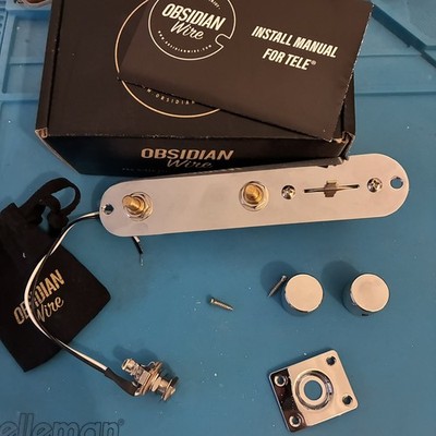 ObsidianWire Telecaster Vintage 3-Way Control Plate