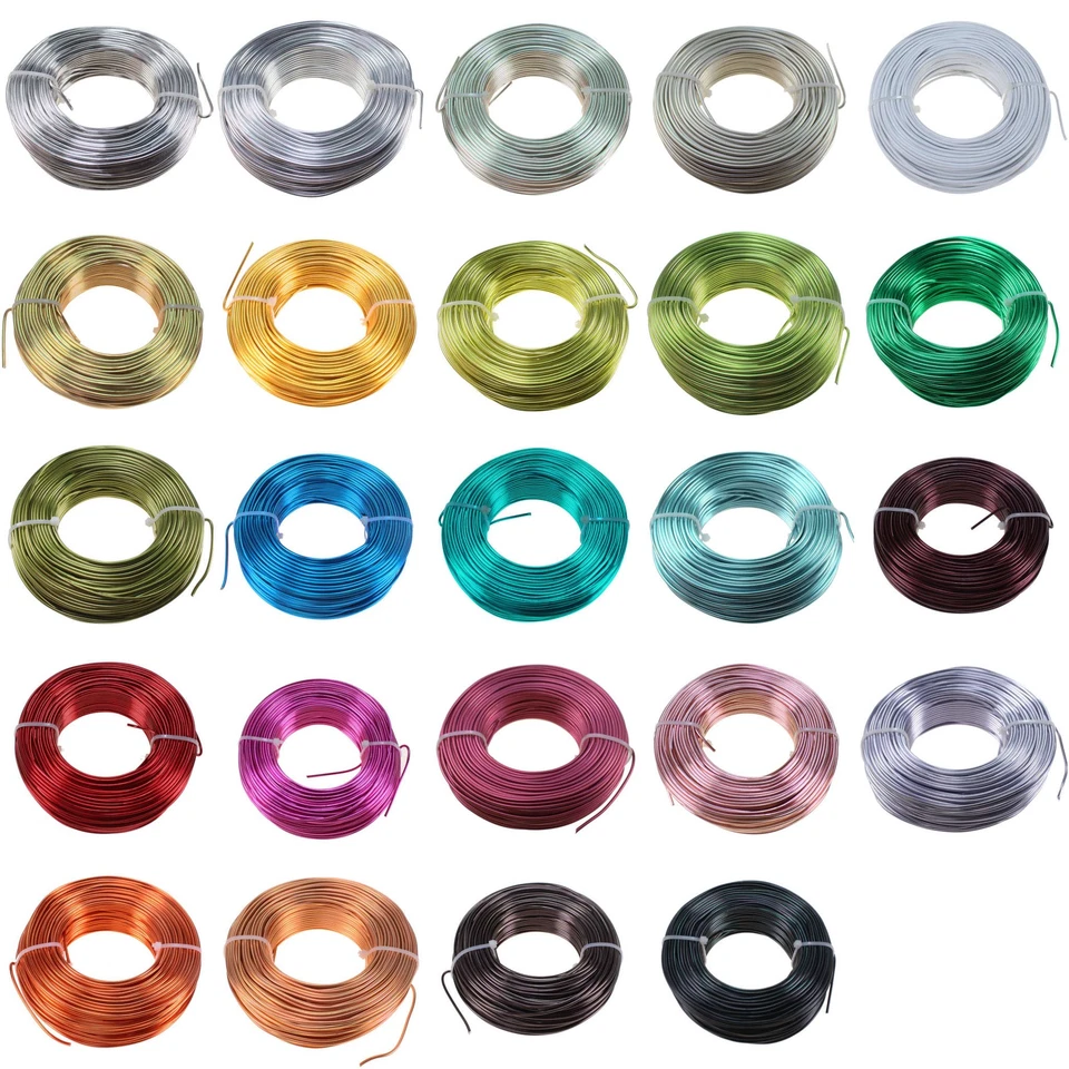 FLORAL-DIREKT 60m Aluminiumdraht Ø 2mm Aludraht Basteldraht Dekodraht Schmuckdraht