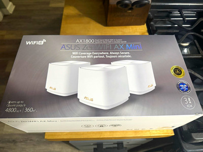 ASUS ZenWiFi AX Mini XD4 AX1800 Dual-Band WiFi 6 Mesh Router 3Pack White(unused)