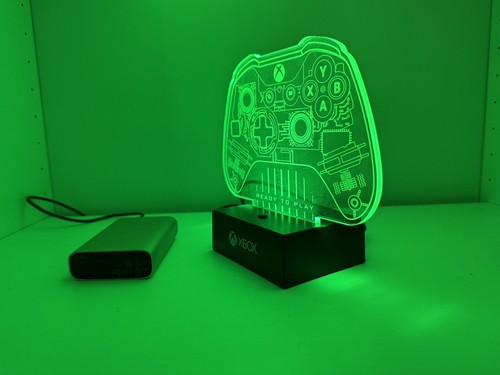 XBox Controller Acryl Ready To Play LED Lampe Nachtlicht guter gebrauchter Zustand - Bild 9 von 9