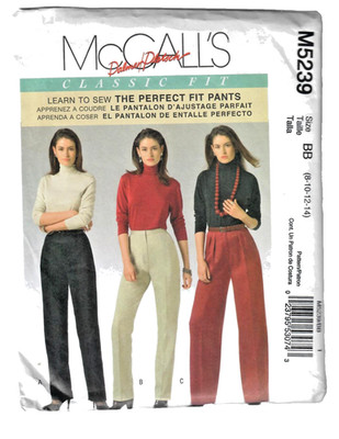 McCall s Sewing Pattern M5239 Misses Perfect Fit Pants Palmer Pletsch Uncut 8-14