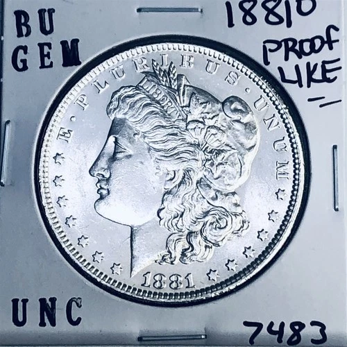 1881 O BU GEM MORGAN SILVER DOLLAR UNC MS+++ U.S. MINT RARE COIN 7483