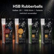 HSB RAM Rubberballs 50 Kaliber versch. Farben 1000 Stk.