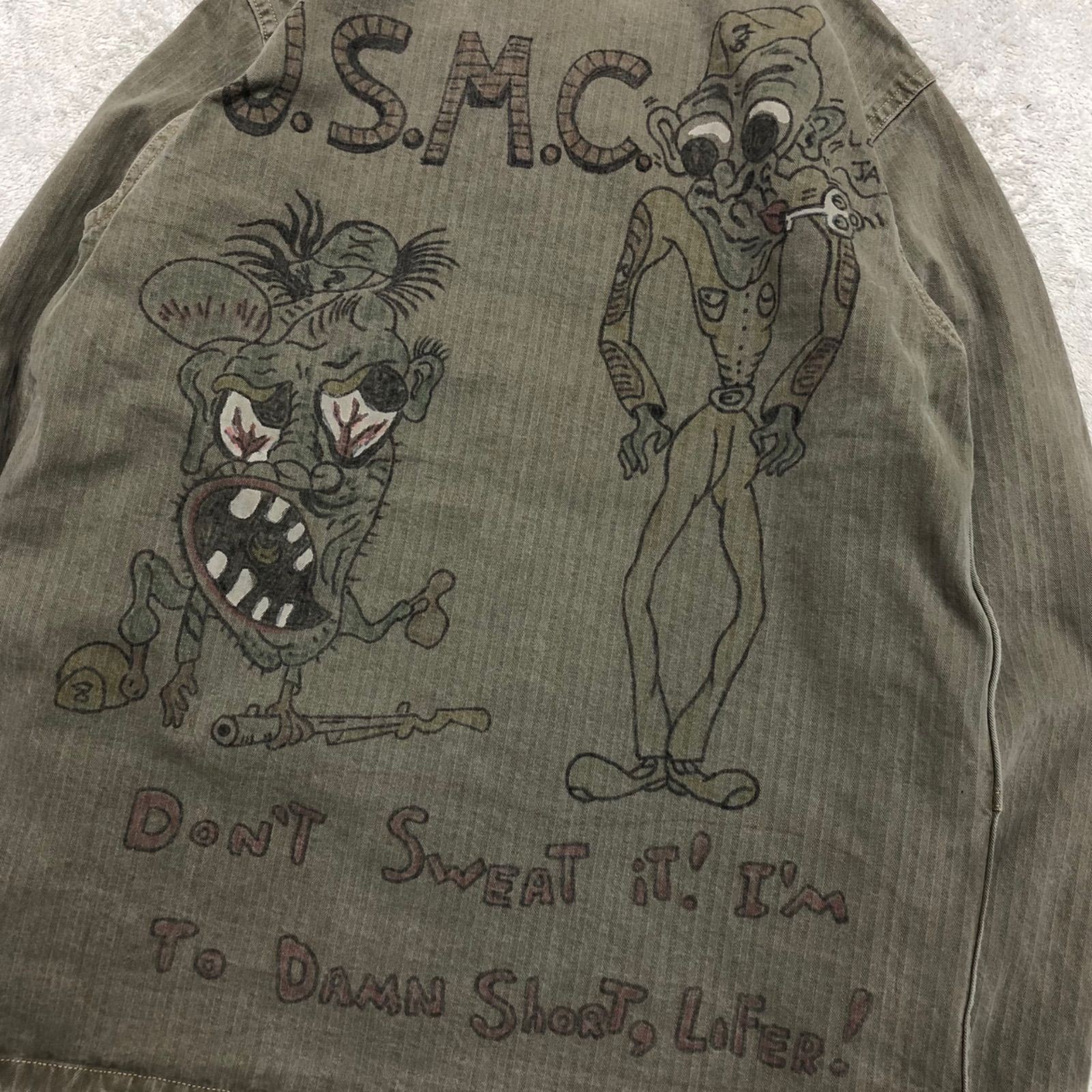 Buzz Rickson's Herringbone Utility Jacket USMC Ha… - image 2