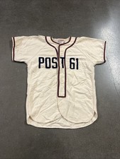 Vintage 1940s Baseball Jersey Post 61 Wilcox Lumber  Wilson Sporting Goods 34