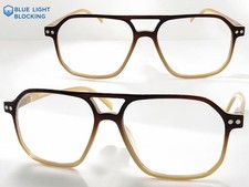 Mens Classic Vintage Retro Blue Light Blocking READING EYE GLASSES READERS 2.00