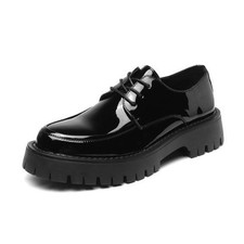 Men's Shiny Leather Platform Dress Lace Up Business Wedding Shoes Fashion Party