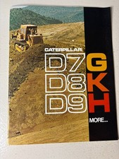 Brochure trattore Caterpillar D7G D8K D9H anni 70 vintage 19 pagine