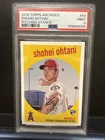 Topps 2018 Archives Shohei Ohtani 1959 Design #50 Pitching Stance RC PSA 9