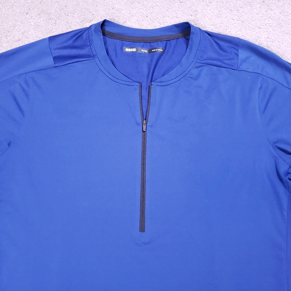 Camisa cooperativa REI para hombre XL azul en el trail run media cremallera L/S popover correr Foto 4 de 4