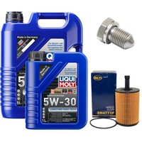 MotoröL Filter Set 5W-30 Liqui Moly 6 Liter + Schraube FüR Audi Vw Transporter V