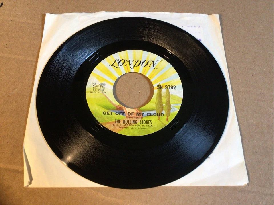 The Rolling Stones 3 Vinyl Lot, Satisfaction, Get Off My Cloud, Honky Tonk Women - Image 2 of 4