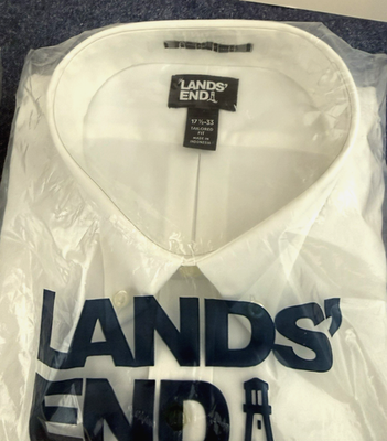 lands end tailored fit dress shirts Lands' End Men's Tailored Fit No Iron Solid Supima Cotton Pinpoint Buttondown Collar Dress Shirt
