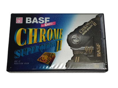 BASF Chrome Super Quality II Audio Kassette (90 Minuten) - NEU und verschweißt
