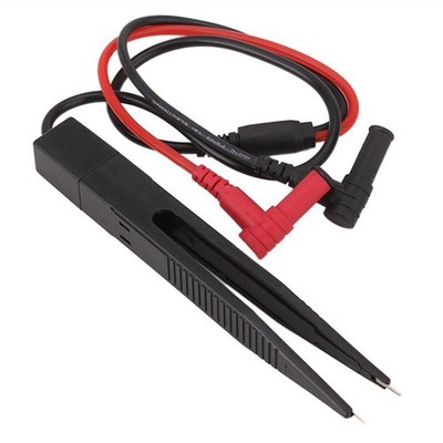 Multimeter SMD-Testclip Anti-Rutsch-Messgerät-Pinzette für Kondensatorwiderstand