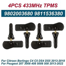 4x RDCi TPMS-Sensor Reifenluftdrucksensor 433 MHz für CITROEN C5 III TD RD 03-17