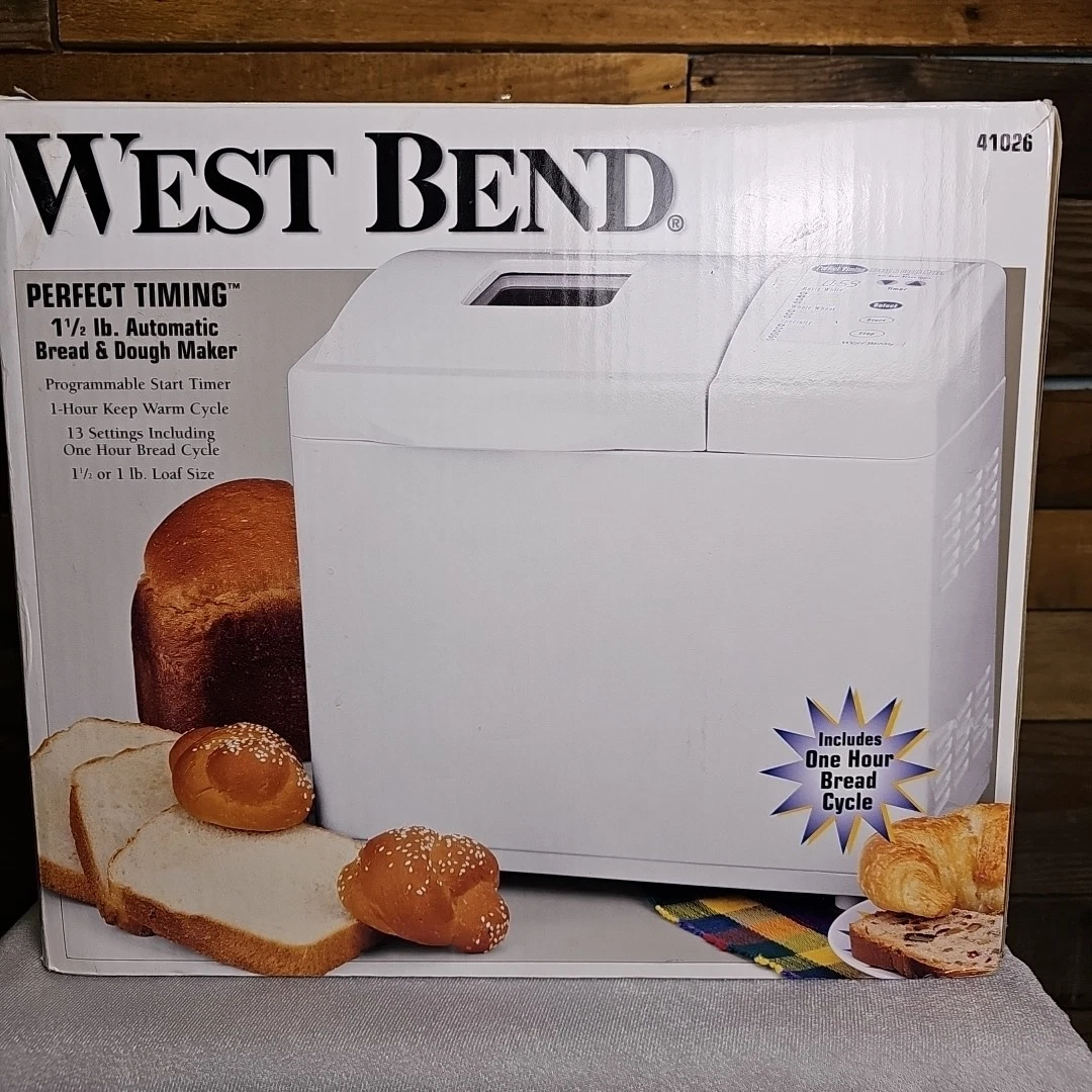 West Bend Perfect Timing Automatic Bread & Dough Maker #40126 (Open Box)
Opens in a new window or ta