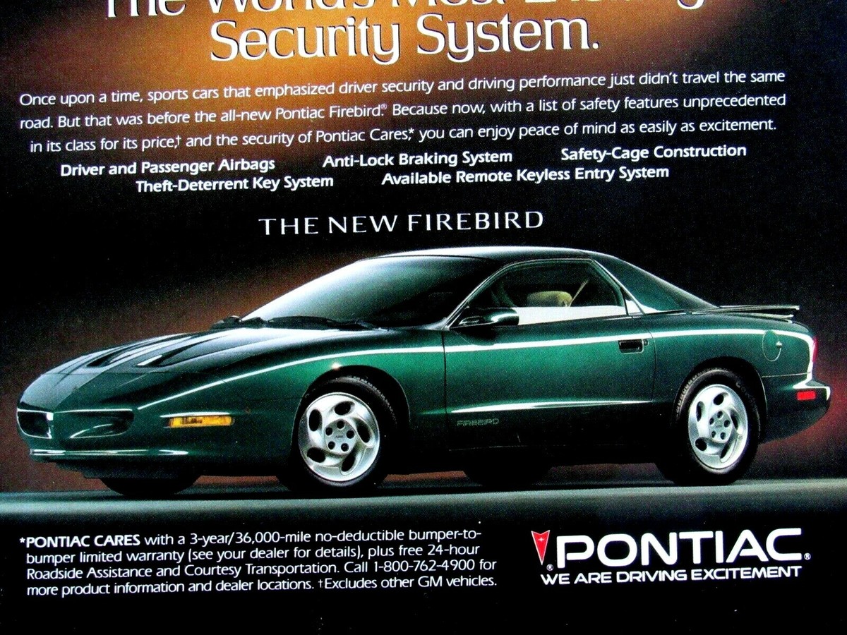 1994 Pontiac Firebird Vintage World's Most Security System