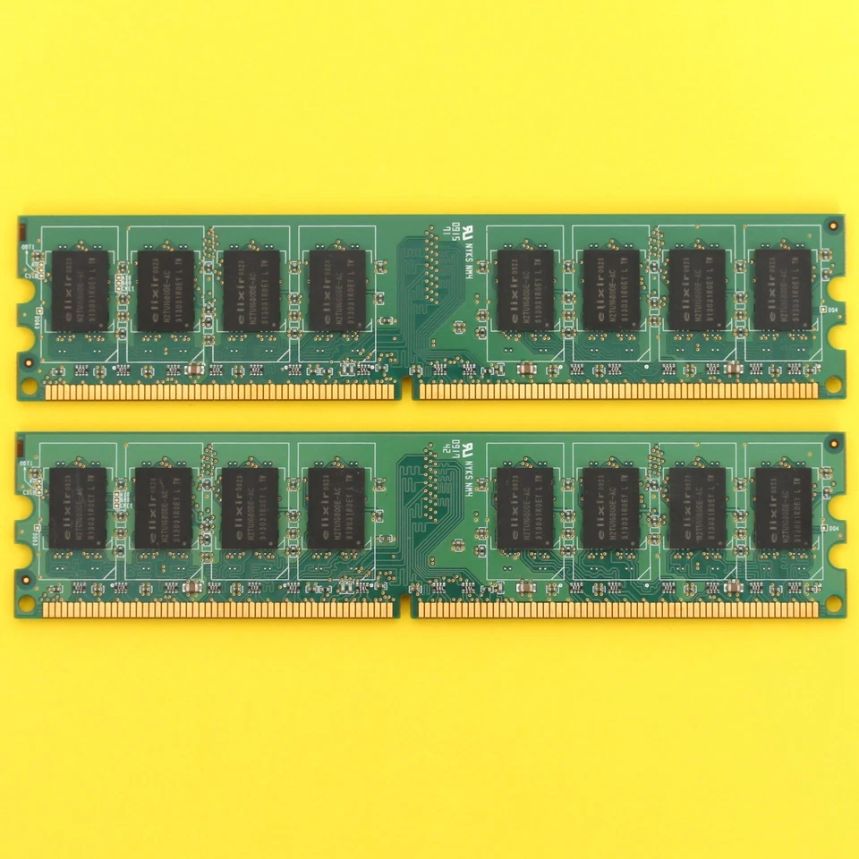 4GB DDR2 RAM (2x 2GB) elixir PC2-6400 800Mhz CAS5 2x2GB Memory RAM Kit - Image 2 of 2