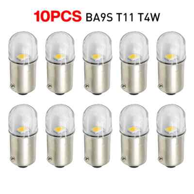 10X BA9S T4W Innenraumbeleuchtung Warmweiß DC6V/12V T11 SMD Standlicht  LED