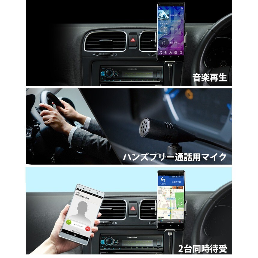 Pioneer Carrozzeria MVH-6600 1DIN Bluetooth USB Hi-Res Audio