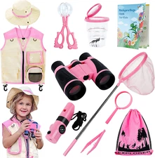 Toys for Girls Explorer Kit, Bug Catcher Kit for Kids, Birthday Gifts for Girls,