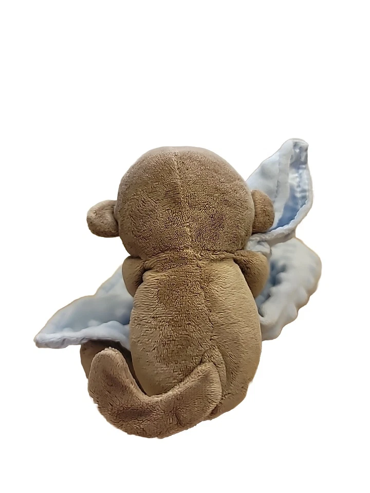 Manta de seguridad Carter's Child of Mine Monkey Blue I Love Mommy Lovey Minky Foto 3 de 4