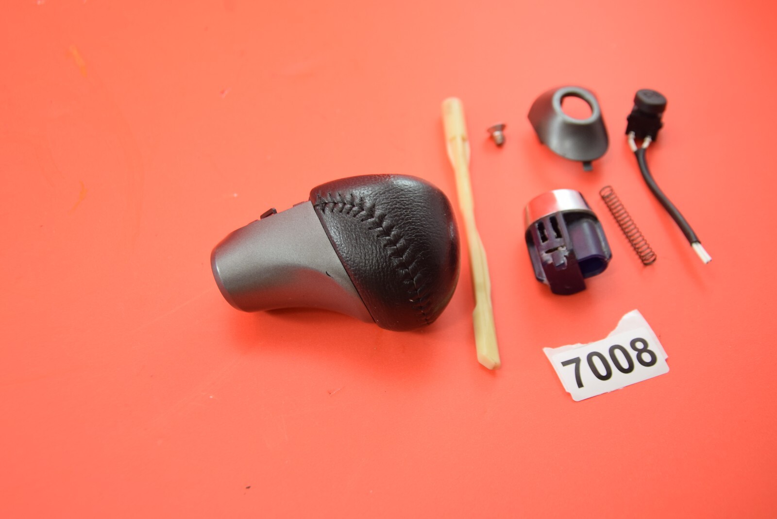 Z1 0510 HONDA ODYSSEY LEATHER SHIFT SHIFTER KNOB BLACK LEATHER GENUINE