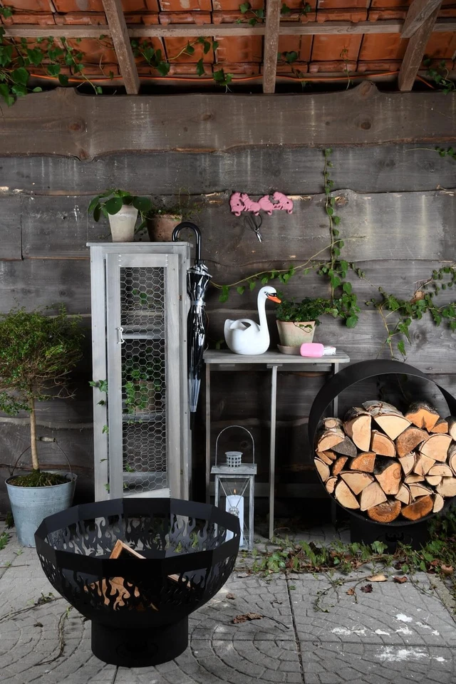 12 cm hoch Aged Terracotta Blumentopf Übertopf Umtopf rund Pflanzen - Bild 3 von 3